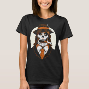 Camiseta Día De La Calavera De La Mafia De La Muerte Hallow