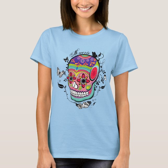 Camiseta Día de la Calavera del Azúcar en el Ilustracion Mu (Anverso)