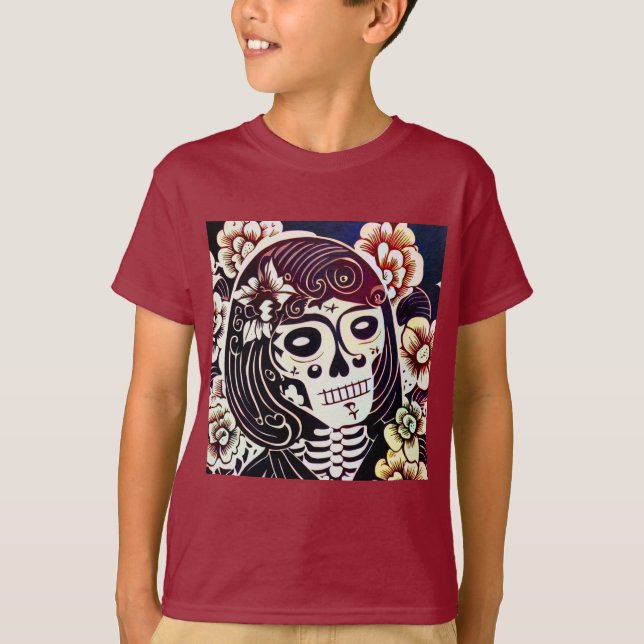 Camiseta Día de la Calavera del Azúcar Muerto 2 (Anverso)