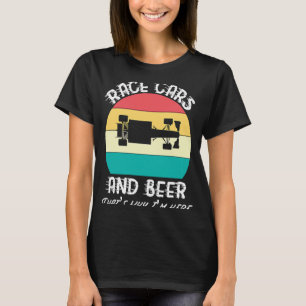 Camiseta Día De La Carreras Para Las Mujeres Carros De Carr