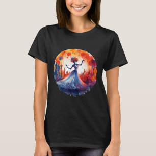 Camiseta Día De La Catrina Muerta Lady Sugar Skull Dia De L