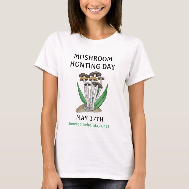 Camiseta Día de la caza de hongos 17 de mayo (Anverso)