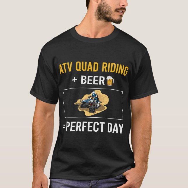 Camiseta Día de la cerveza ATV Quad Riding (Anverso)