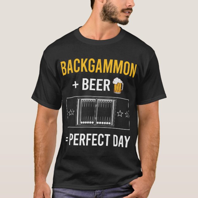 Camiseta Día de la Cerveza Backgammon (Anverso)
