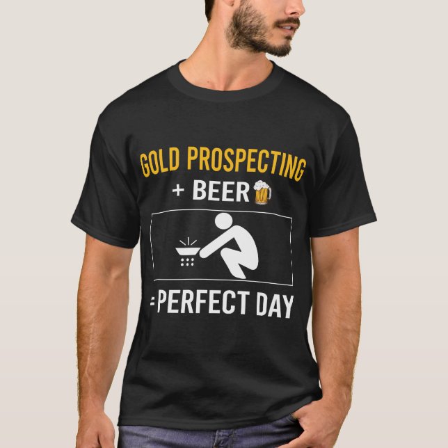 Camiseta Día de la cerveza de prospección de oro (Anverso)
