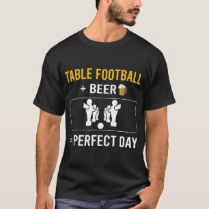 Camiseta Día de la cerveza Fútbol de mesa Fútbol de botón