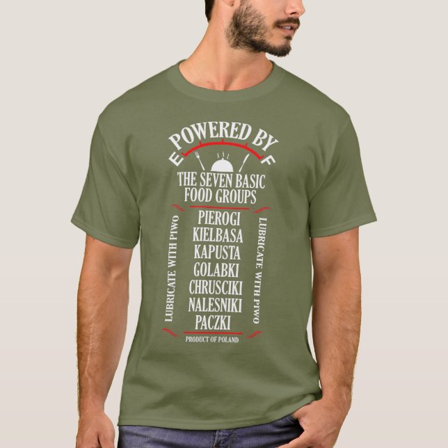 Camiseta Día de la Cocina Polaca Pierogi Kielbasa Paczki (Anverso)