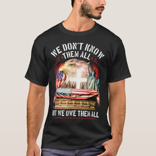 Camiseta Día de la Conmemoración No Los Conocemos A Todos,  (Anverso)