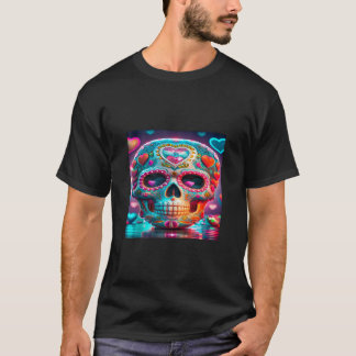 Camiseta Día De La Cráneo De Azúcar Muerto Halloween San Va