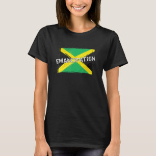 Camiseta Día de la Emancipación de Jamaica Vintage bandera