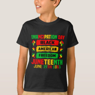 Camiseta Día de la emancipación de Juneteenth negro 19 de j