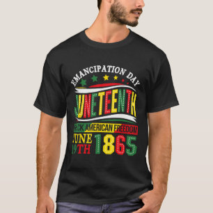 Camiseta Día de la Emancipación Diecinueve de África 1865 L
