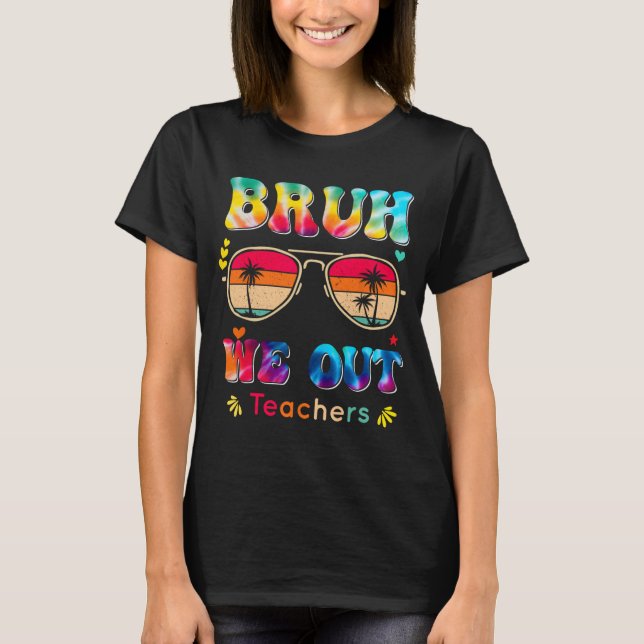 Camiseta Día De La Escuela Bruh Sacamos Maestros Paraprofes (Anverso)