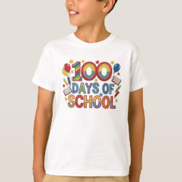 Camiseta Día de la Escuela Colorido 100