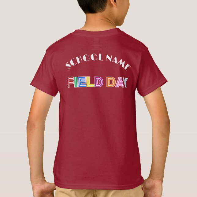 Camiseta Día de la escuela Día deportivo 2025 Escuadrón de  (Reverso)
