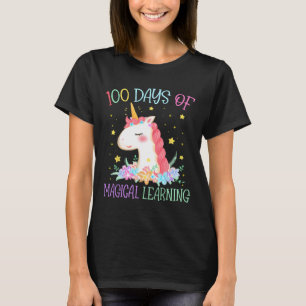 Camiseta Día De La Escuela Unicornio 100 Días Magical Learn
