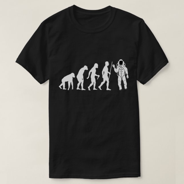 Camiseta Día de la Evolución Astronauta de la Evolución Hum (Diseño del anverso)