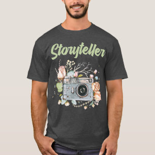 Camiseta Día de la fotografía - fotógrafo de cámara narrado