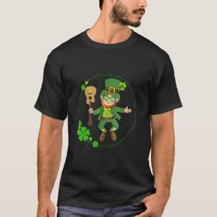 Camiseta Día de la Guitarra Leprechaun St Patricks. Jugador