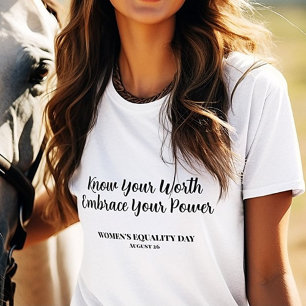 Camiseta DÍA DE LA IGUALDAD DE LA MUJER Blanca