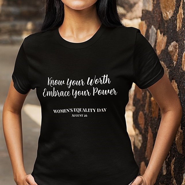 Camiseta DÍA DE LA IGUALDAD DE LAS MUJERES Negras (Subido por el creador)