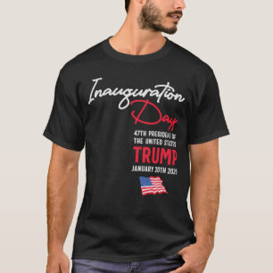 Camiseta Día de la Inauguración Bandera estadounidense Trum