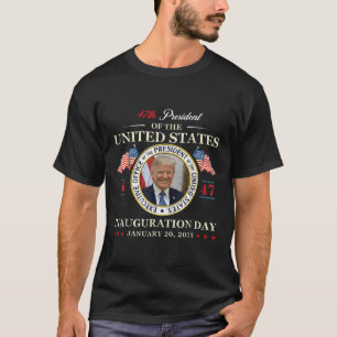 Camiseta Día de la Inauguración de Donald Trump 2025 47º pr