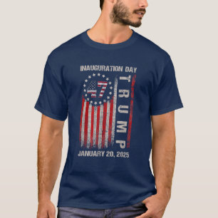 Camiseta Día de la Inauguración de Donald Trump 2025 47º pr