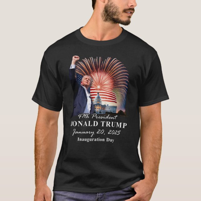 Camiseta Día de la Inauguración del Presidente Donald Trump (Anverso)