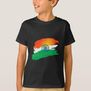 Camiseta Día de la Independencia 15 de agosto Bandera india
