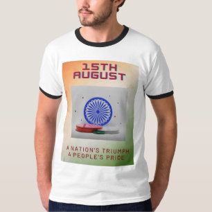 CAMISETA DÍA DE LA INDEPENDENCIA 15. DISEÑO ÚNICO DE AGOSTO