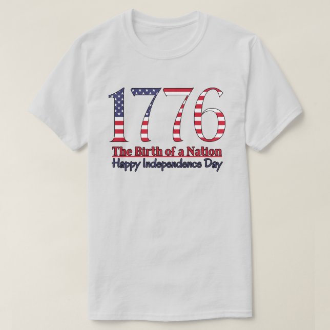 Camiseta Día de la Independencia 1776 (Diseño del anverso)