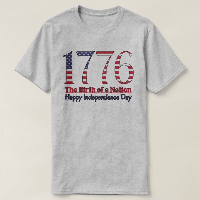 Camiseta Día de la Independencia 1776 (Diseño del anverso)