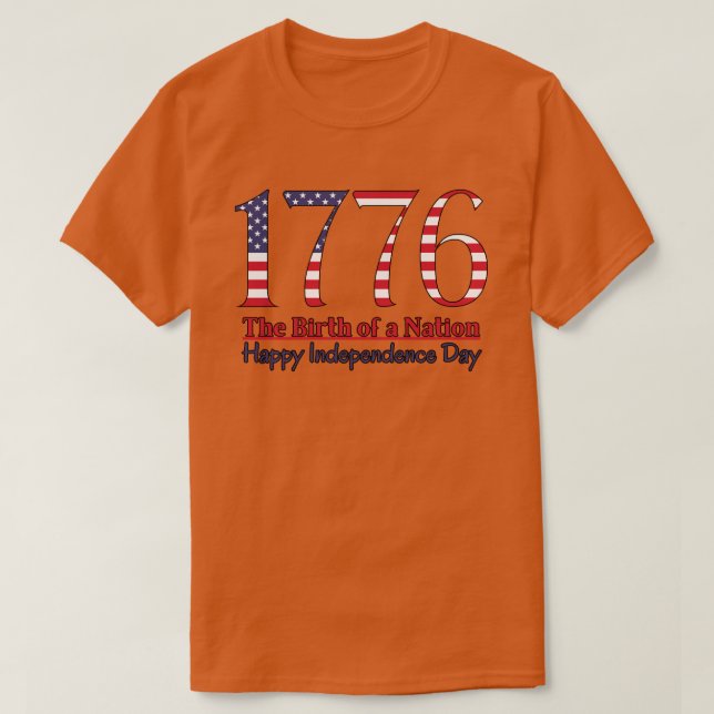 Camiseta Día de la Independencia 1776 (Diseño del anverso)