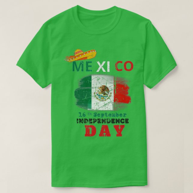 Camiseta Día de la Independencia 2022 en México (Diseño del anverso)