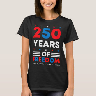 Camiseta Día de la Independencia 250 Aniversario Bandera de