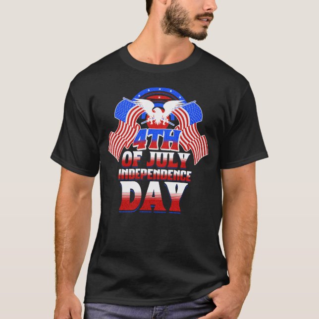 Camiseta Día De La Independencia 4 De Julio (Anverso)