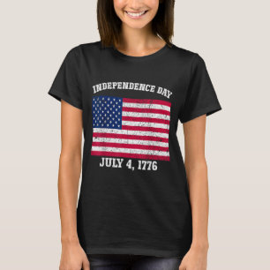 Camiseta Día de la Independencia 4 de Julio 1776 Bandera Am