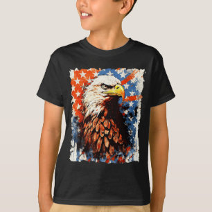Camiseta Día de la Independencia 4 de Julio Águila Bandera