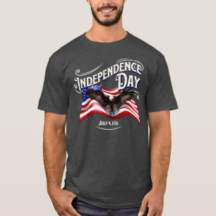 Camiseta Día de la Independencia 4 de julio de 1776 Águila