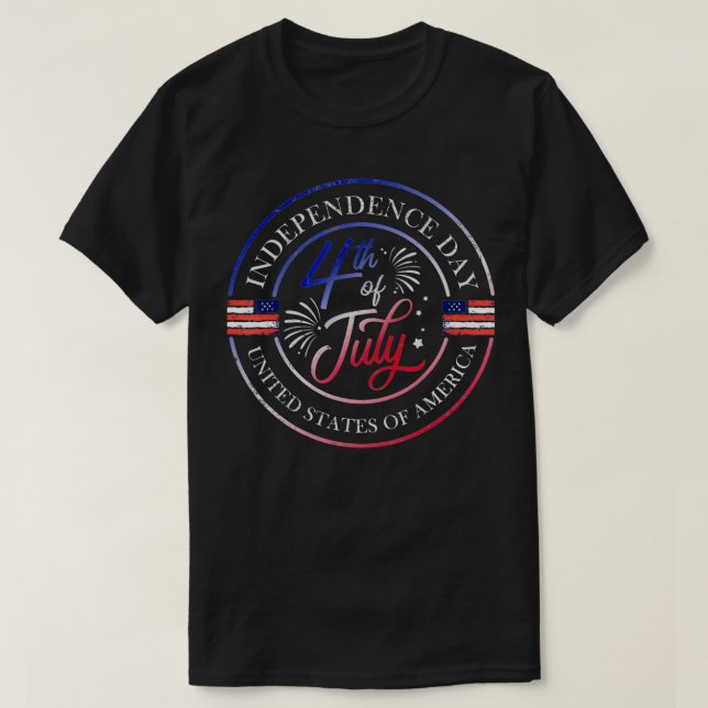 Camiseta Día de la Independencia 4 de julio para un vetera  (Diseño del anverso)