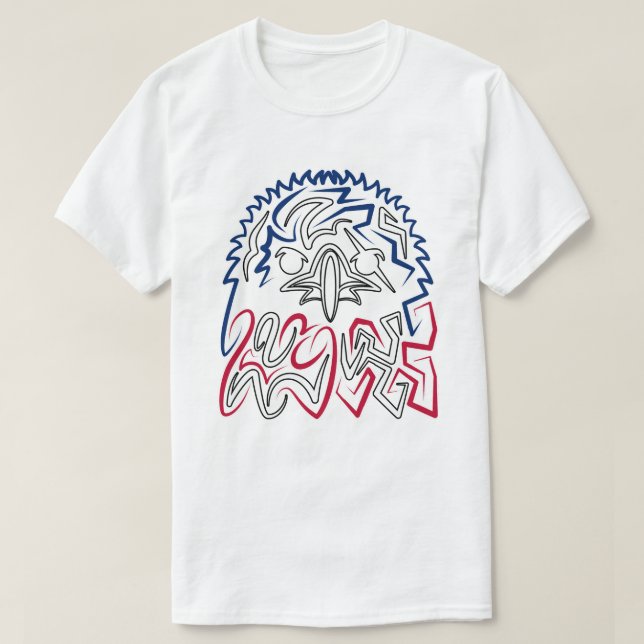 Camiseta Día de la Independencia Águila Americana (Diseño del anverso)