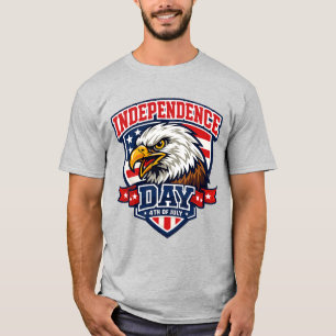 Camiseta Día de la Independencia Águila Patriótica Estilo V