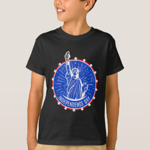Camiseta Día de la independencia americano estilo vintage