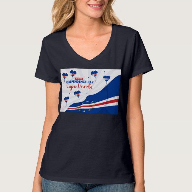 Camiseta Día de la Independencia Cabo Verde (Anverso)