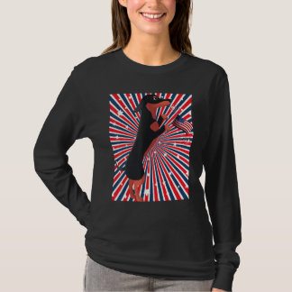 Camiseta Día de la Independencia de Doxie Cute Dachshund Pe