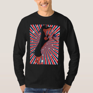 Camiseta Día de la Independencia de Doxie Cute Dachshund Pe