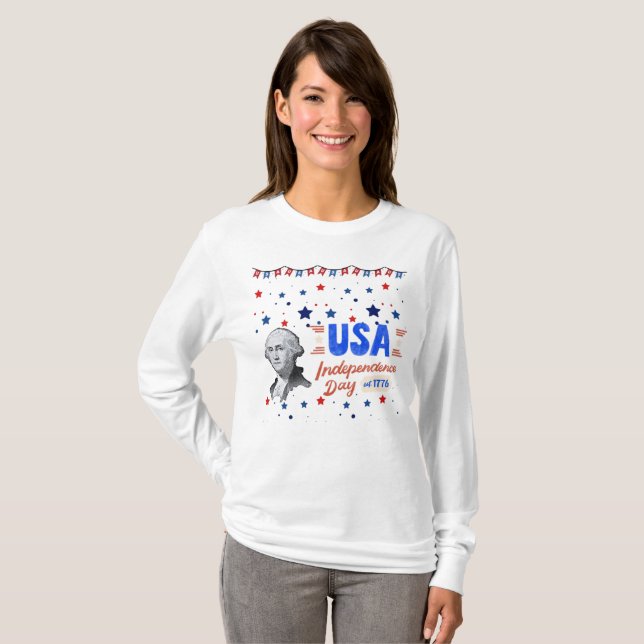Camiseta Día de la Independencia de EE. UU. (Anverso completo)