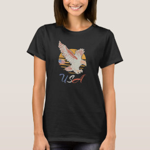 Camiseta Día de la Independencia de EE. UU. Águila Bandera