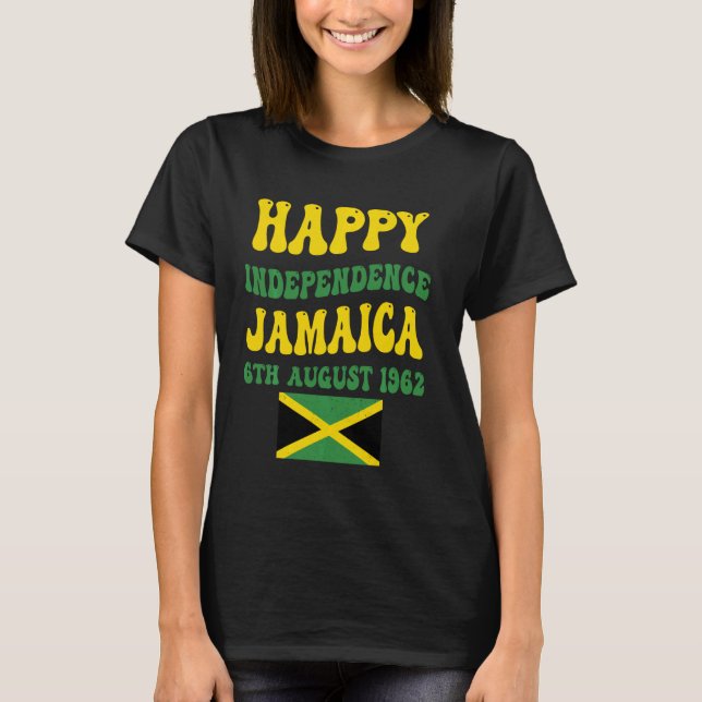 Camiseta Día de la Independencia de Jamaica Orgullosa bande (Anverso)